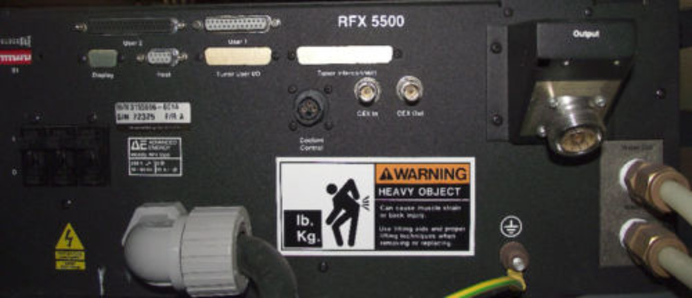 ADVANCED ENERGY AE RFXII RFX II 5500 RF Generator 3155066-001A 